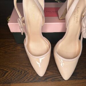 kate spade Blush Heels with Bow Accent